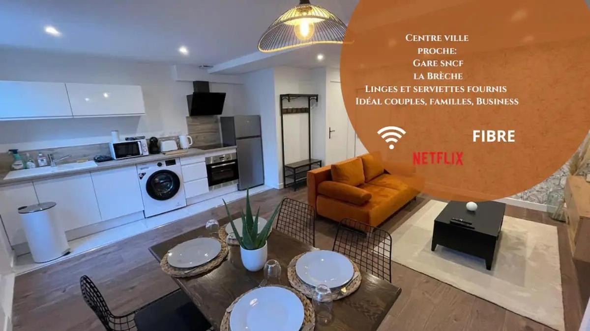 Le Jardin Niortais - Hyper Centre- Proche Gare - Paisible - Grand Jardin Prive, Wifi Hd -Netflix Apartment Екстериор снимка